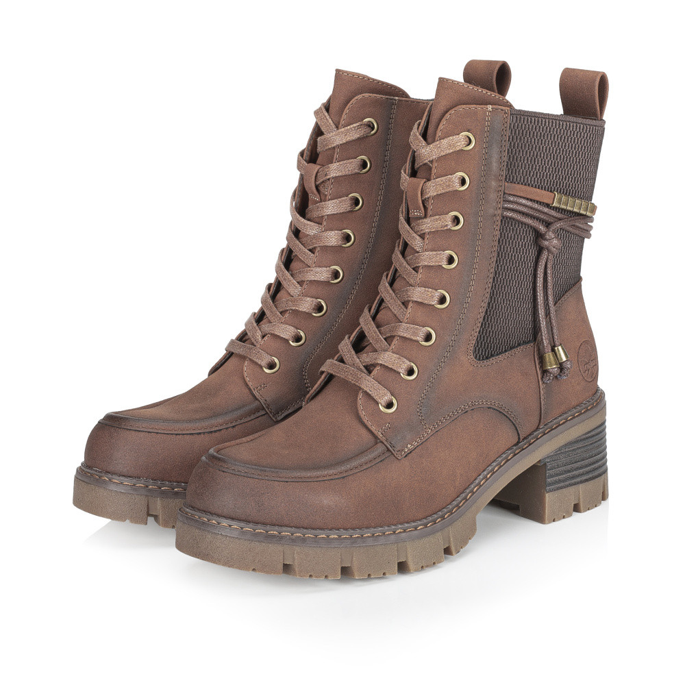 detail Dámská kotníková obuv RIEKER 92032-24 hnědá W4