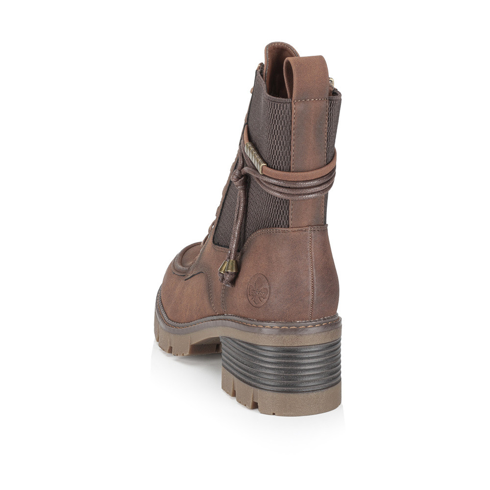 detail Dámská kotníková obuv RIEKER 92032-24 hnědá W4