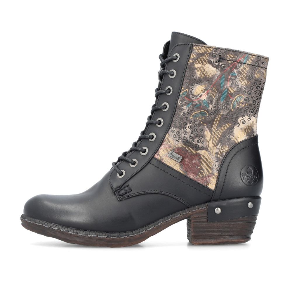 detail Dámska členková obuv RIEKER 93614-00 čierna W4