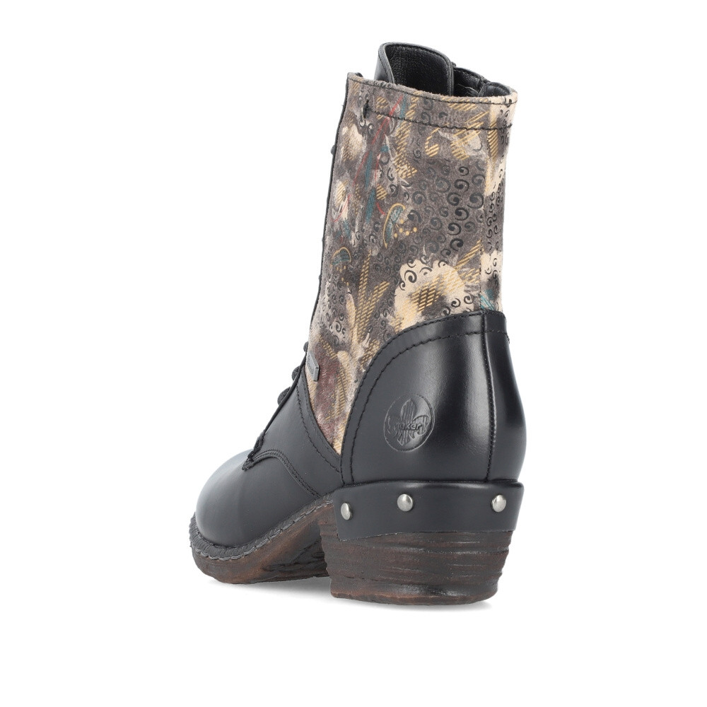 detail Dámska členková obuv RIEKER 93614-00 čierna W4