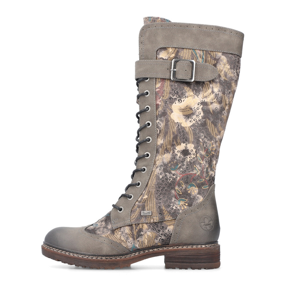 detail Dámské kozačky RIEKER 94734-90 šedá W4