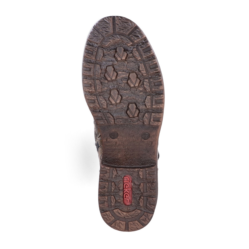 detail Dámské kozačky RIEKER 94734-90 šedá W4