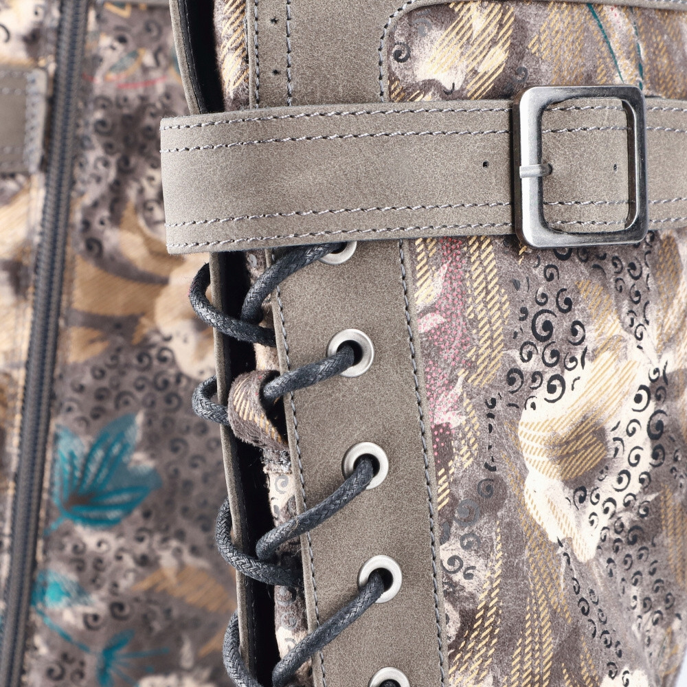 detail Dámské kozačky RIEKER 94734-90 šedá W4