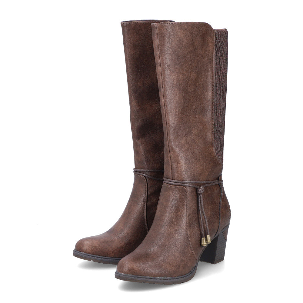 detail Dámské kozačky RIEKER 96081-25 hnědá W4