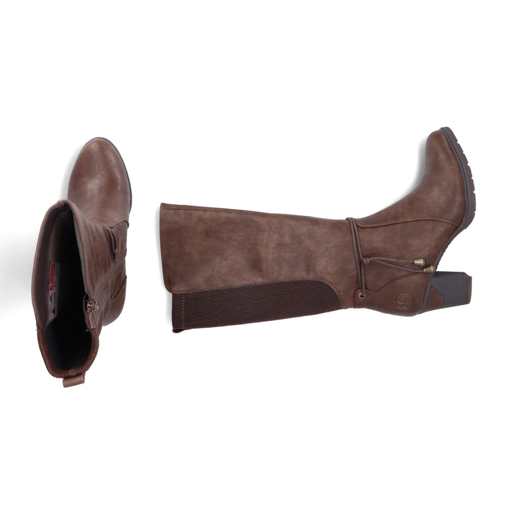 detail Dámské kozačky RIEKER 96081-25 hnědá W4