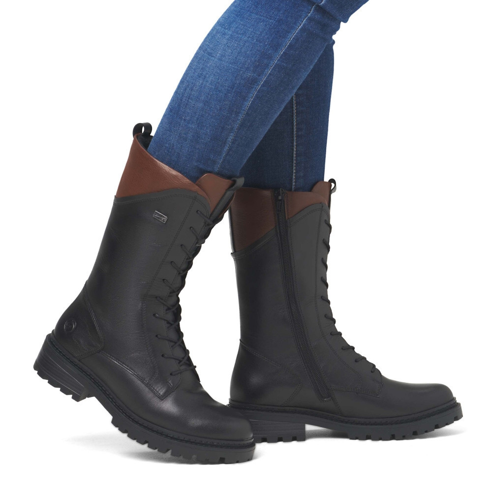 detail Dámské kozačky REMONTE D0B79-03 černá W4