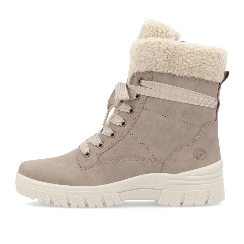 detail Dámská kotníková obuv REMONTE D0E76-20 béžová W4