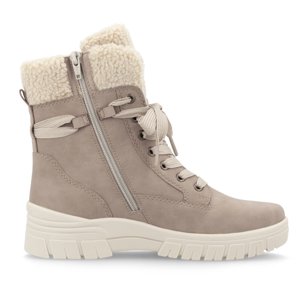 detail Dámská kotníková obuv REMONTE D0E76-20 béžová W4