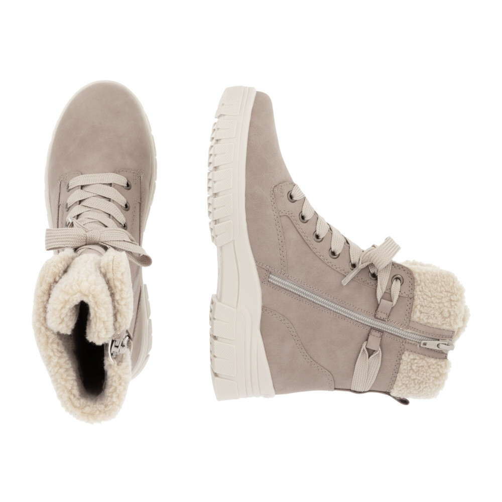 detail Dámská kotníková obuv REMONTE D0E76-20 béžová W4