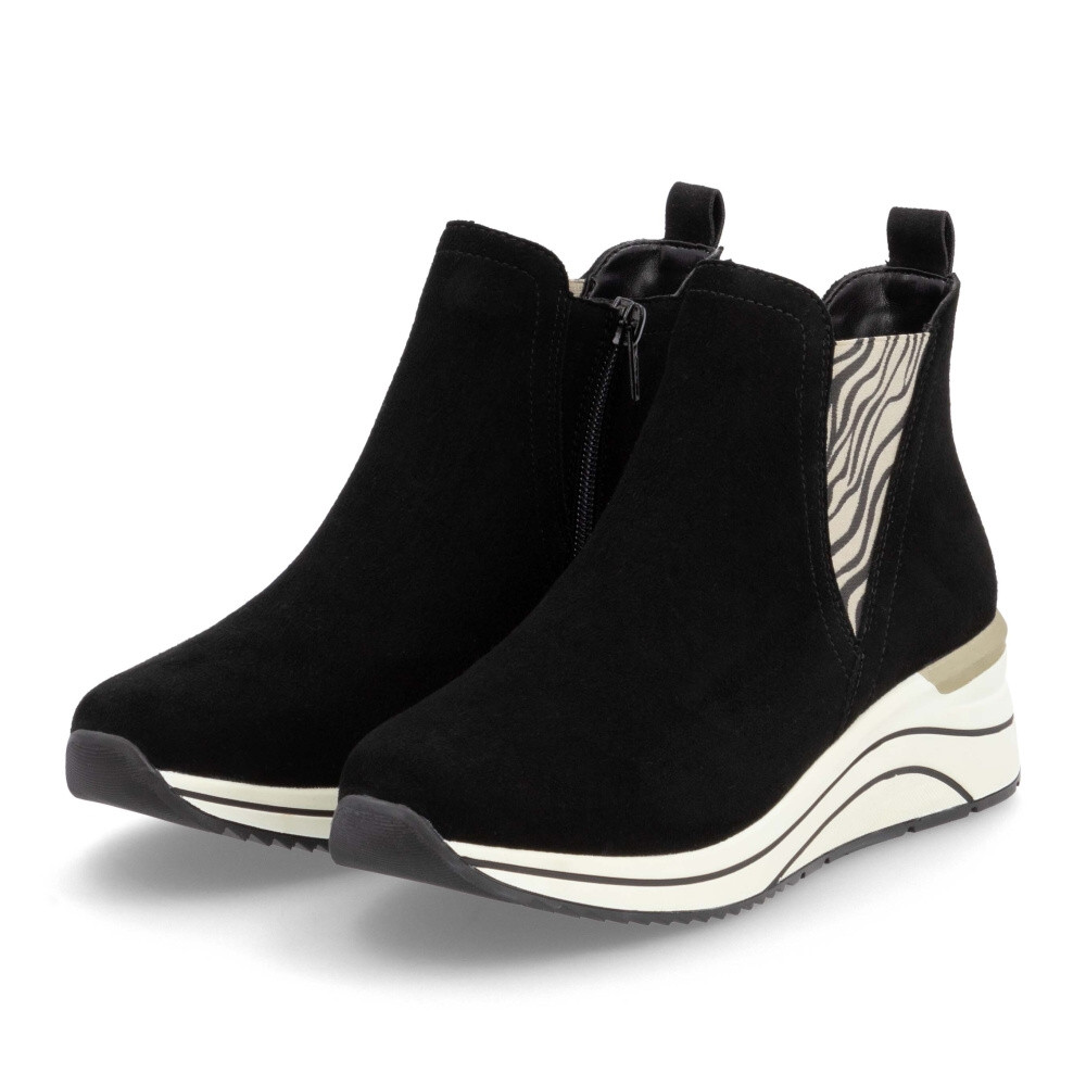 detail Dámská kotníková obuv REMONTE D0T75-03 černá W4