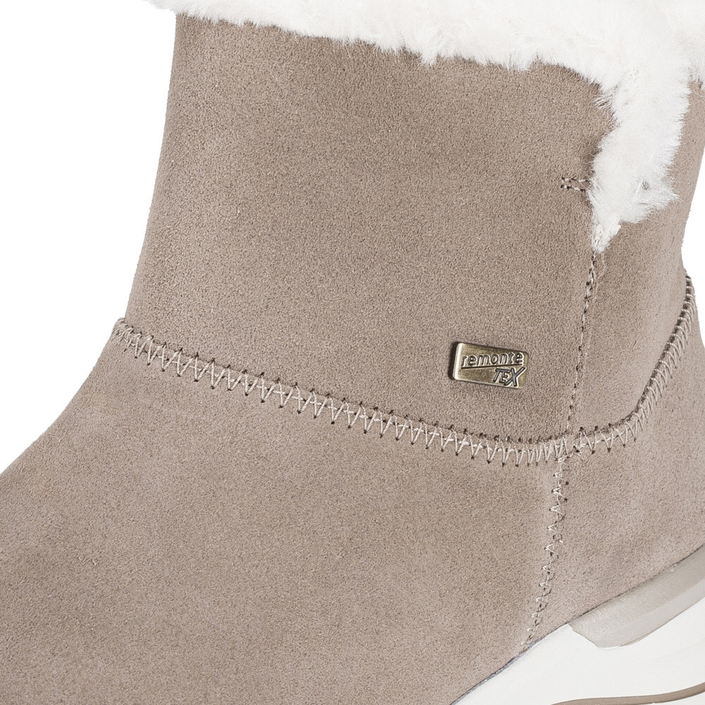 detail Dámská kotníková obuv REMONTE D0T76-64 béžová W4