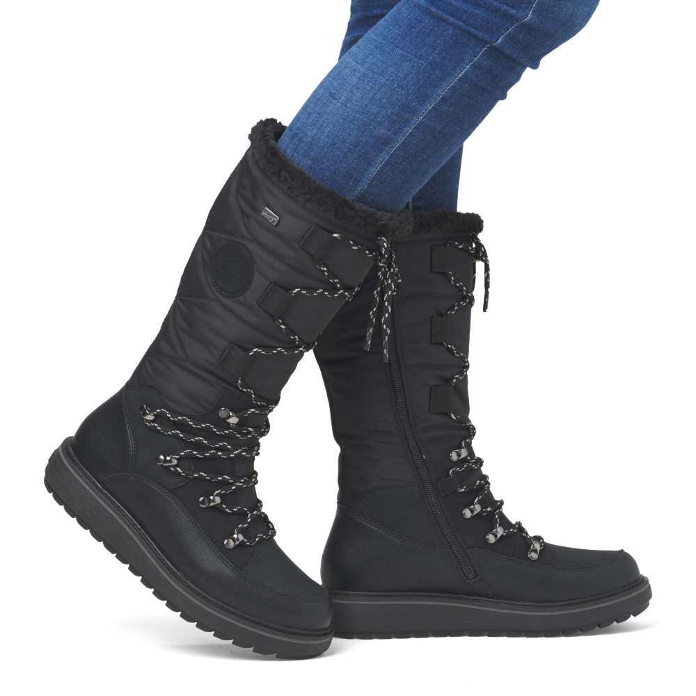 detail Dámské kozačky REMONTE D0U77-00 černá W4