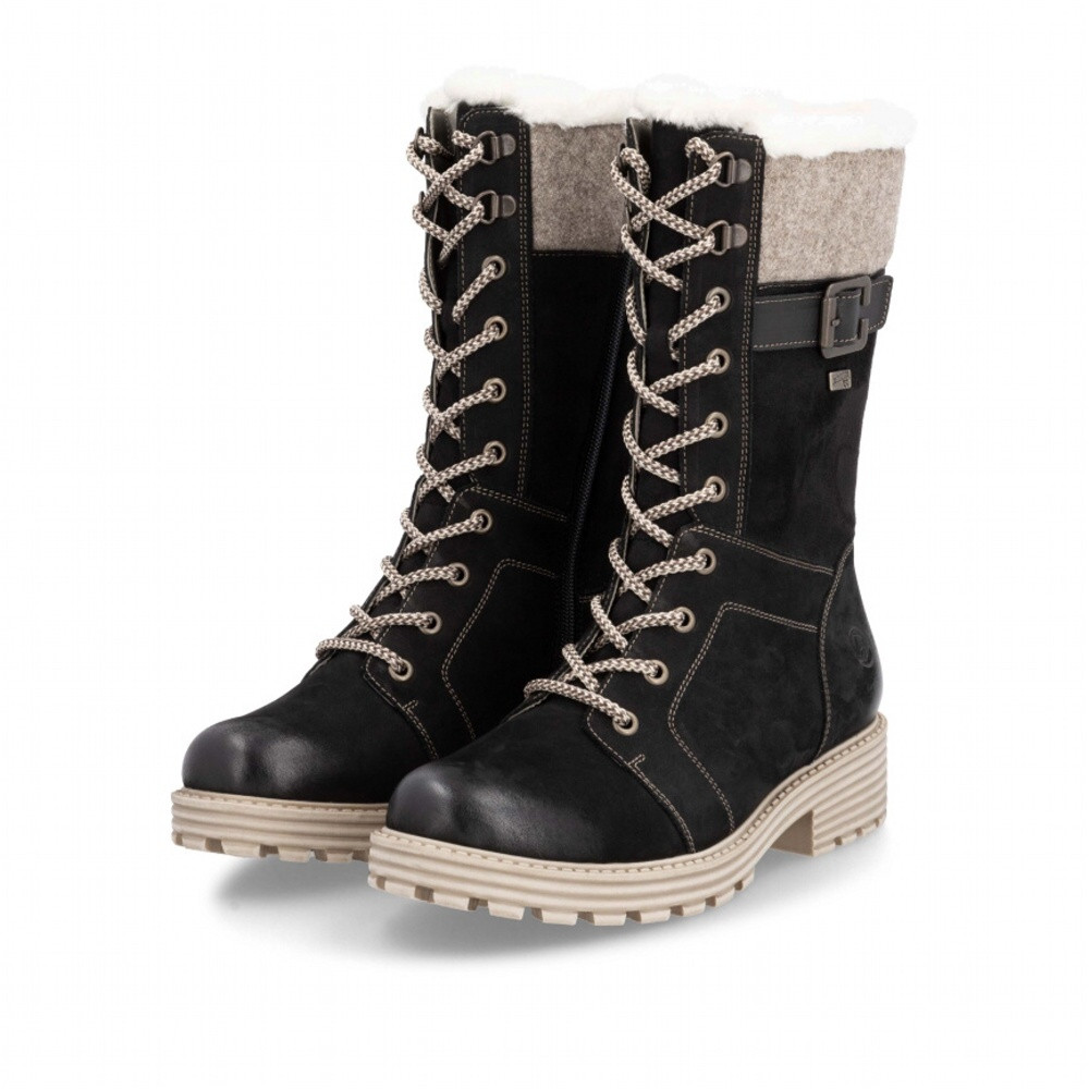 detail Dámské kozačky REMONTE D0W72-03 černá W4