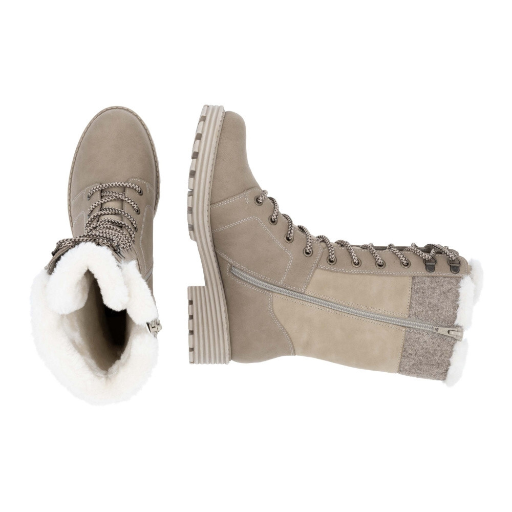 detail Dámské kozačky REMONTE D0W72-20 béžová W4