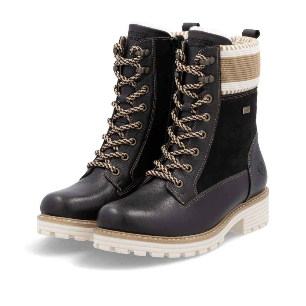 detail Dámská kotníková obuv REMONTE D0W77-03 černá W4