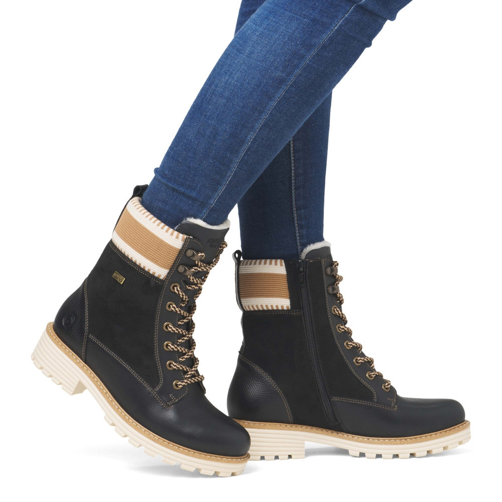 detail Dámská kotníková obuv REMONTE D0W77-03 černá W4