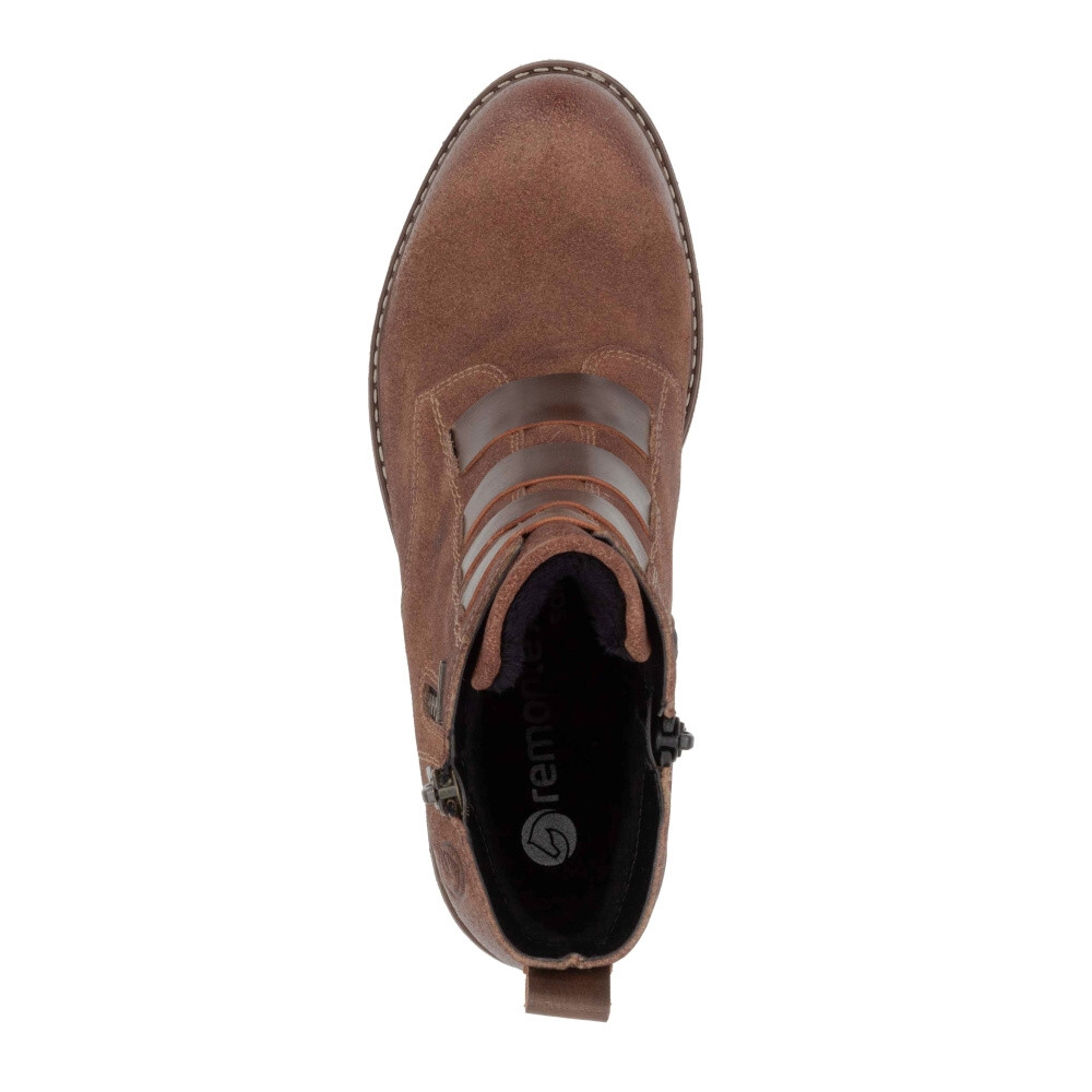 detail Dámska členková obuv REMONTE D1A76-20 hnedá W4