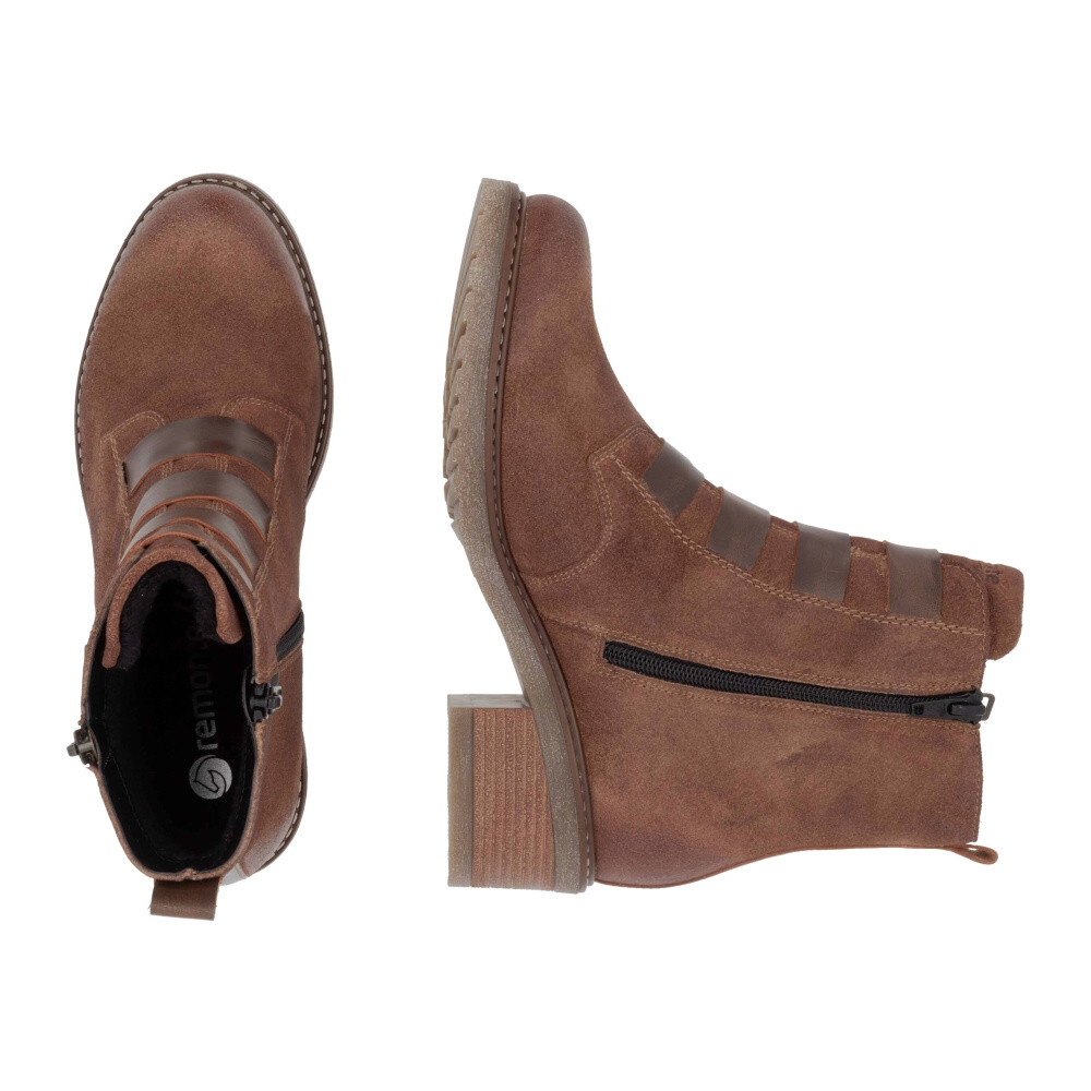 detail Dámska členková obuv REMONTE D1A76-20 hnedá W4