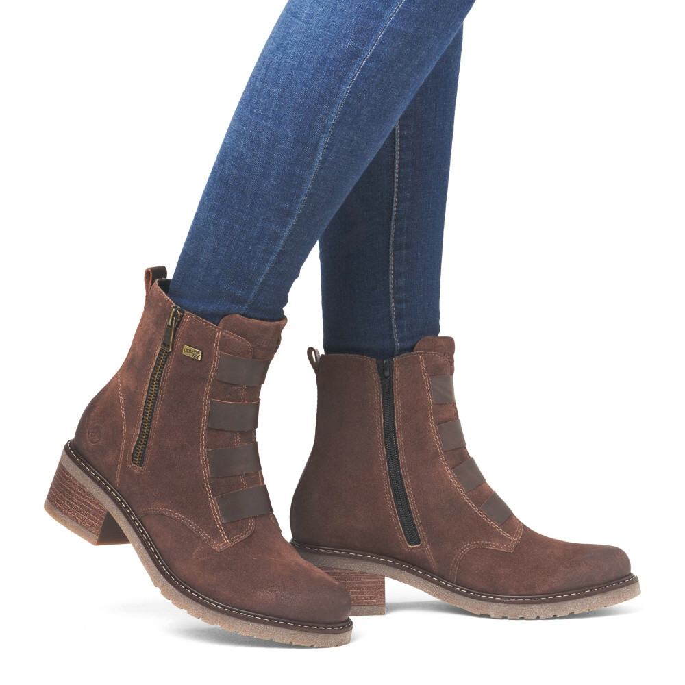 detail Dámska členková obuv REMONTE D1A76-20 hnedá W4