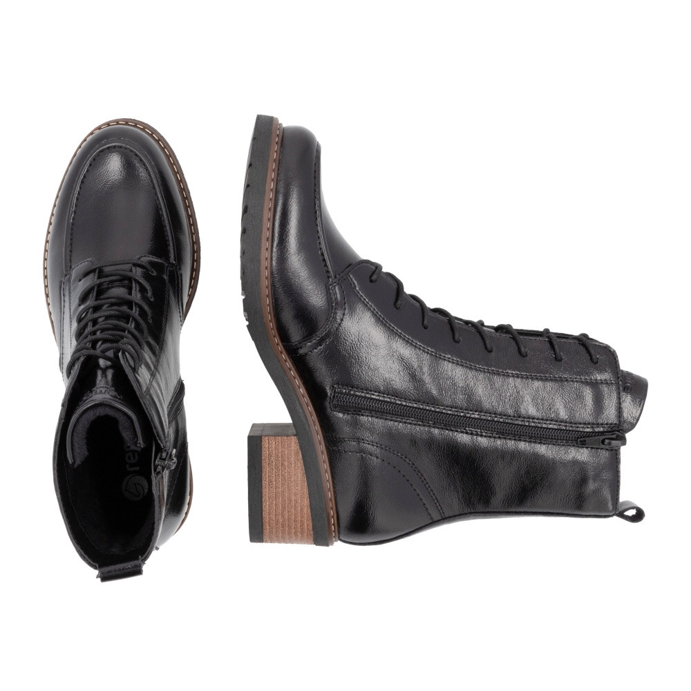 detail Dámská kotníková obuv REMONTE D1A77-00 černá W4