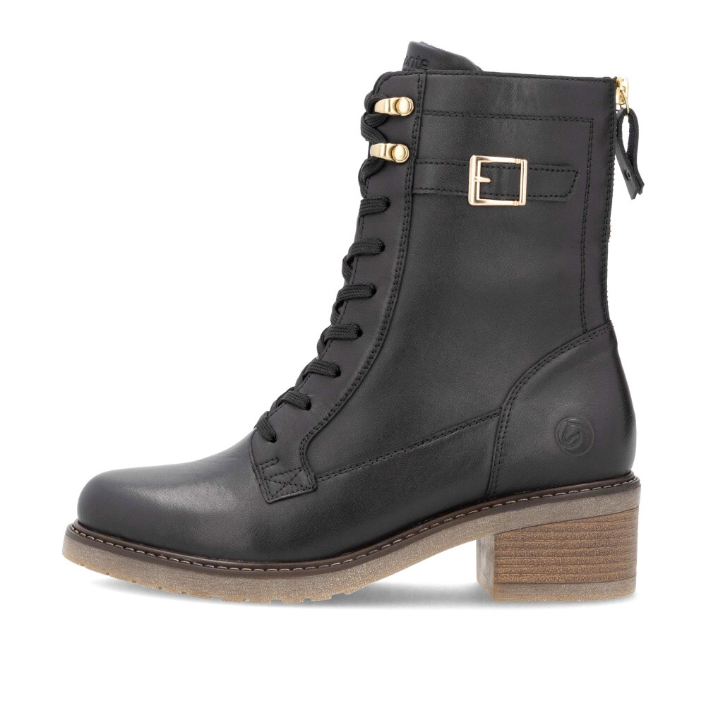 detail Dámská kotníková obuv REMONTE D1A78-00 černá W4