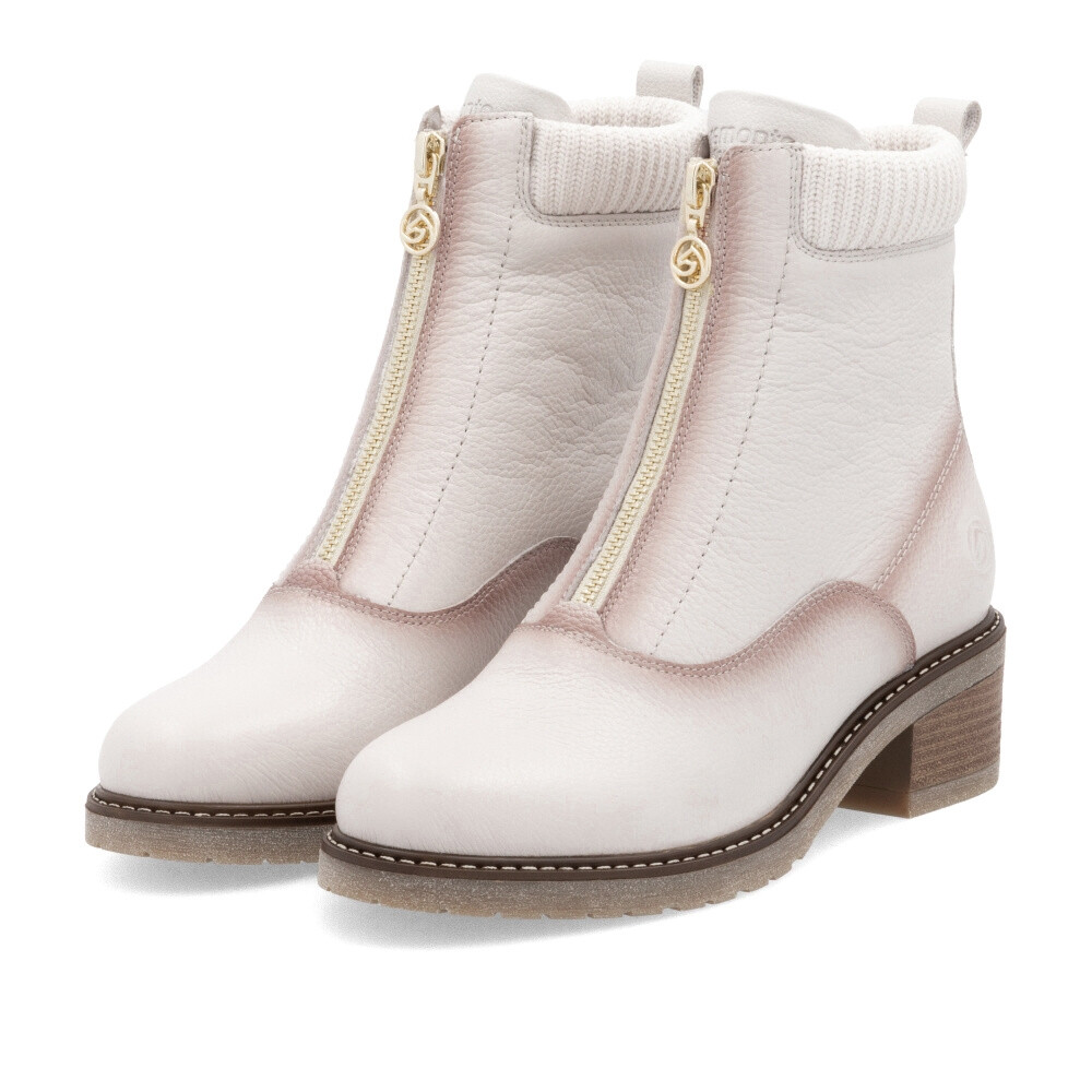 detail Dámská kotníková obuv REMONTE D1A80-80 béžová W4