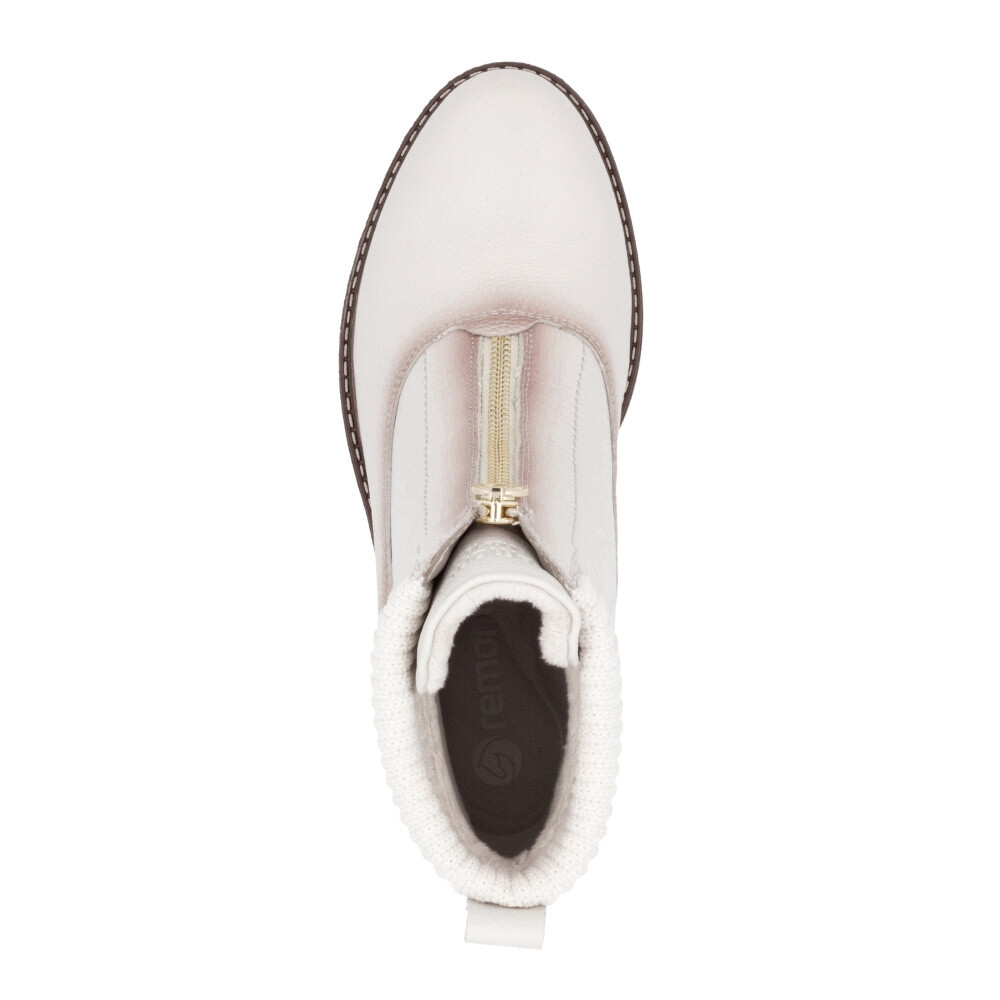 detail Dámská kotníková obuv REMONTE D1A80-80 béžová W4