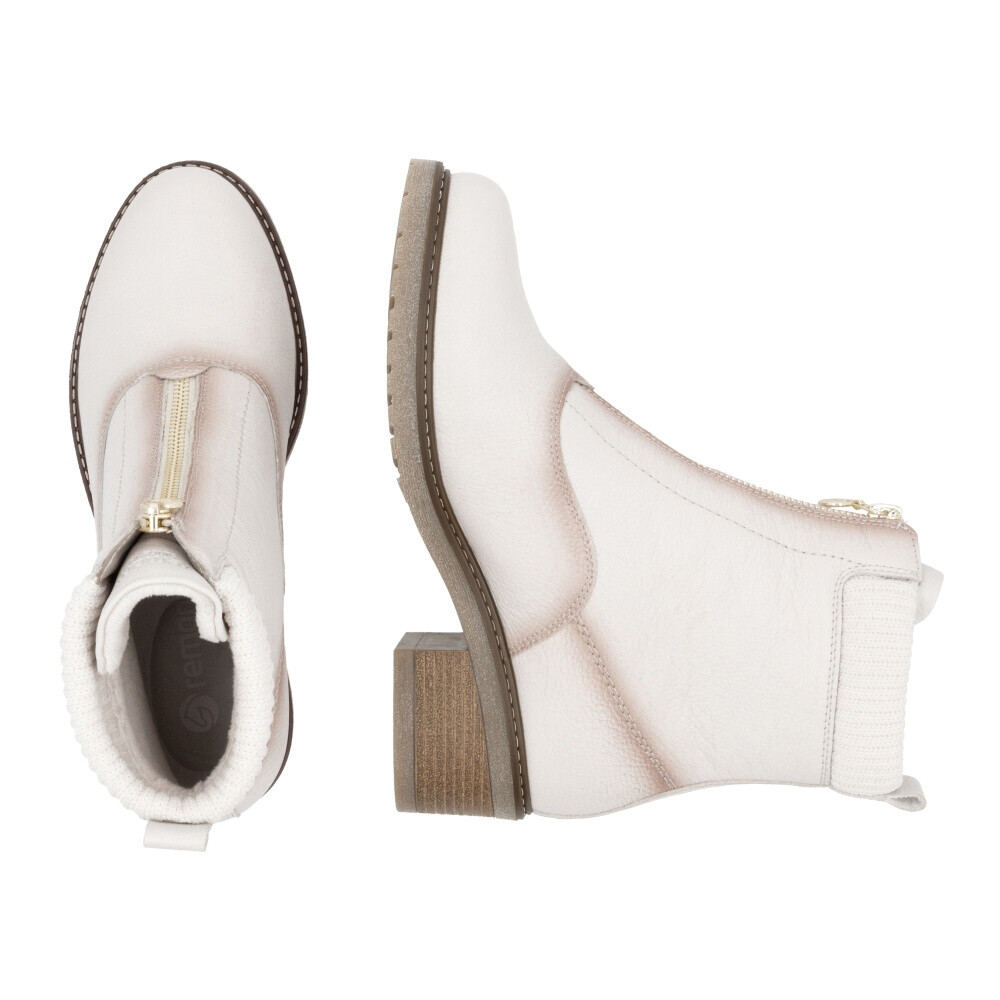 detail Dámská kotníková obuv REMONTE D1A80-80 béžová W4