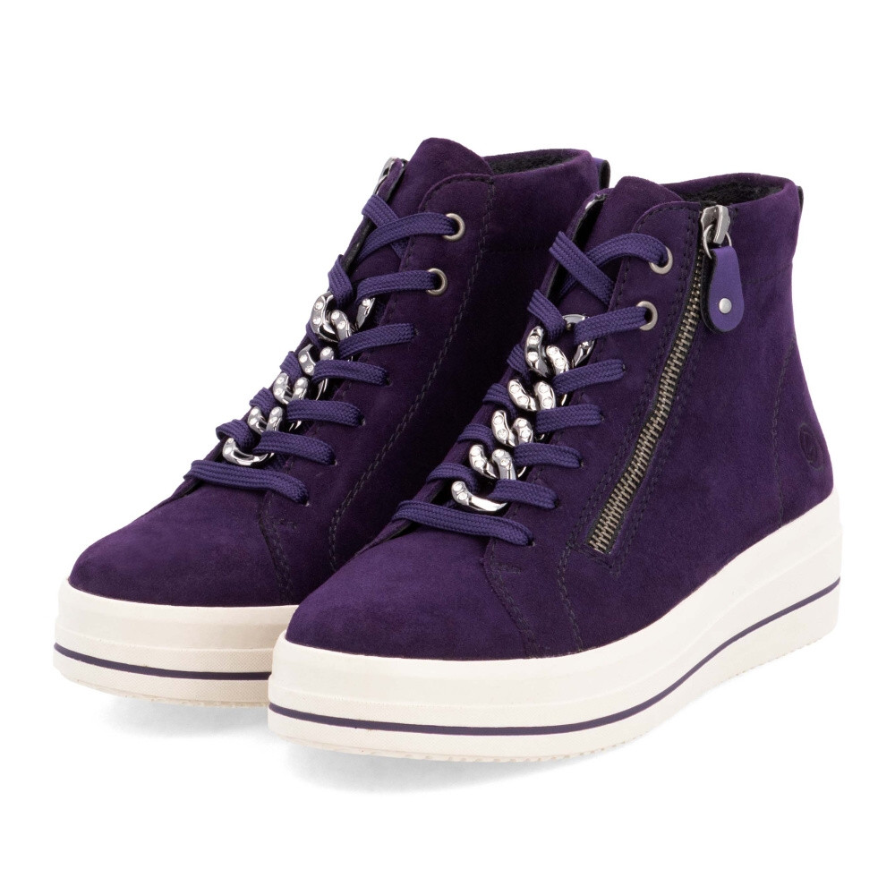 detail Dámska členková obuv REMONTE D1C70-30 fialová W4