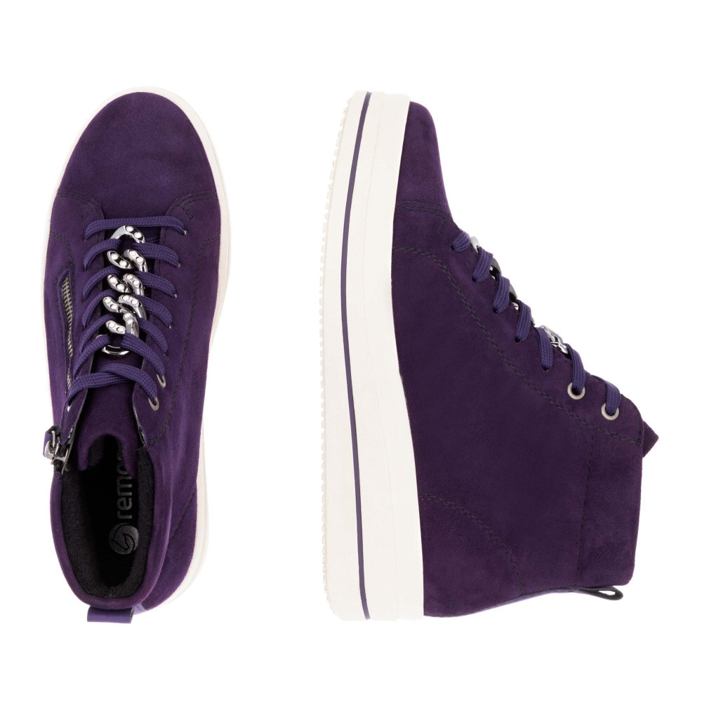 detail Dámska členková obuv REMONTE D1C70-30 fialová W4