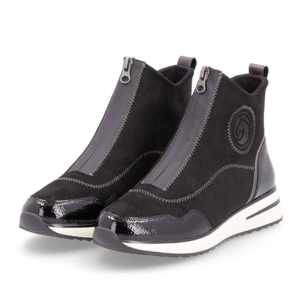 detail Dámska členková obuv REMONTE D1G70-03 čierna W4