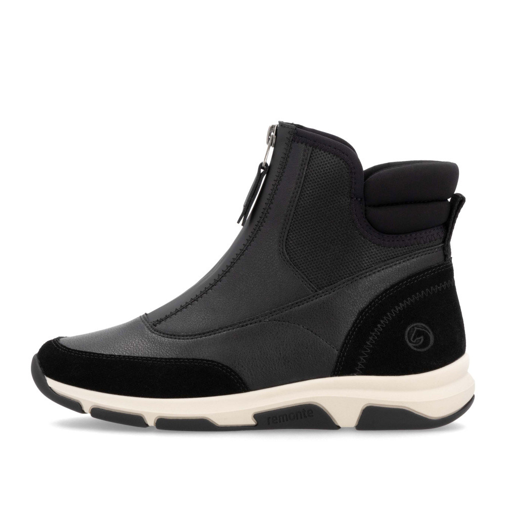 detail Dámská kotníková obuv REMONTE D1S72-02 černá W4