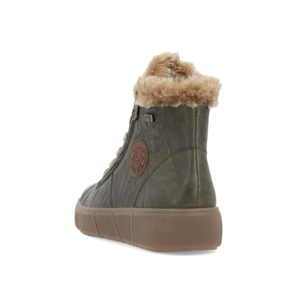 detail Dámská kotníková obuv REMONTE D1T72-52 zelená W4