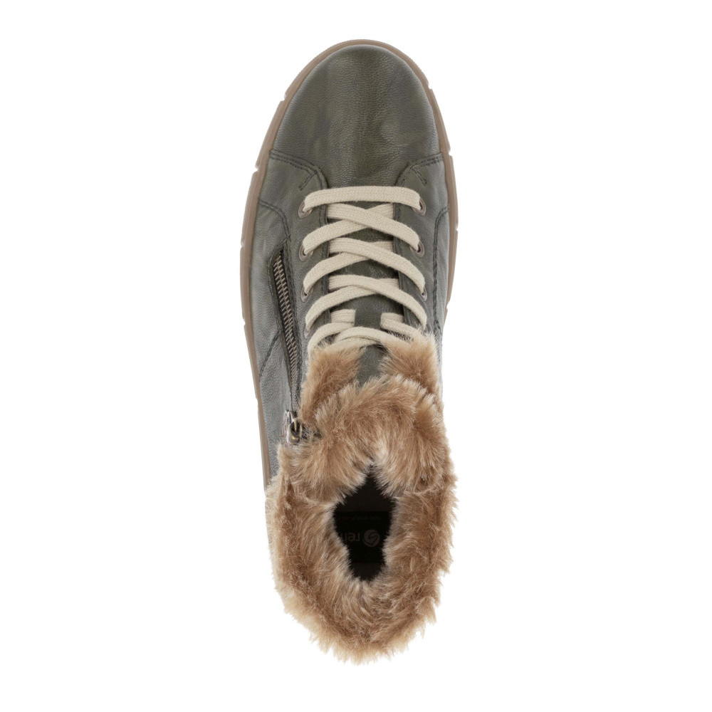 detail Dámská kotníková obuv REMONTE D1T72-52 zelená W4