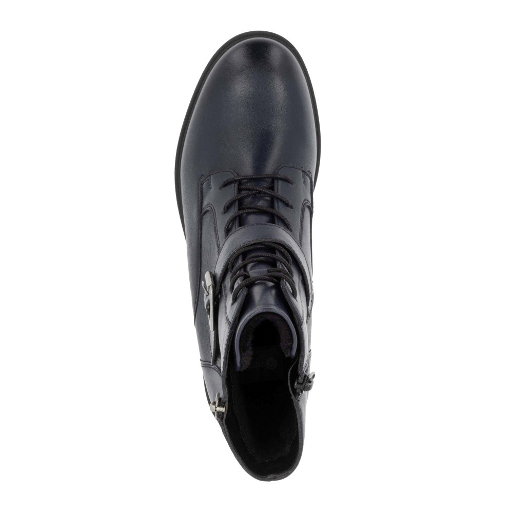 detail Dámská kotníková obuv REMONTE D1U70-14 modrá W4