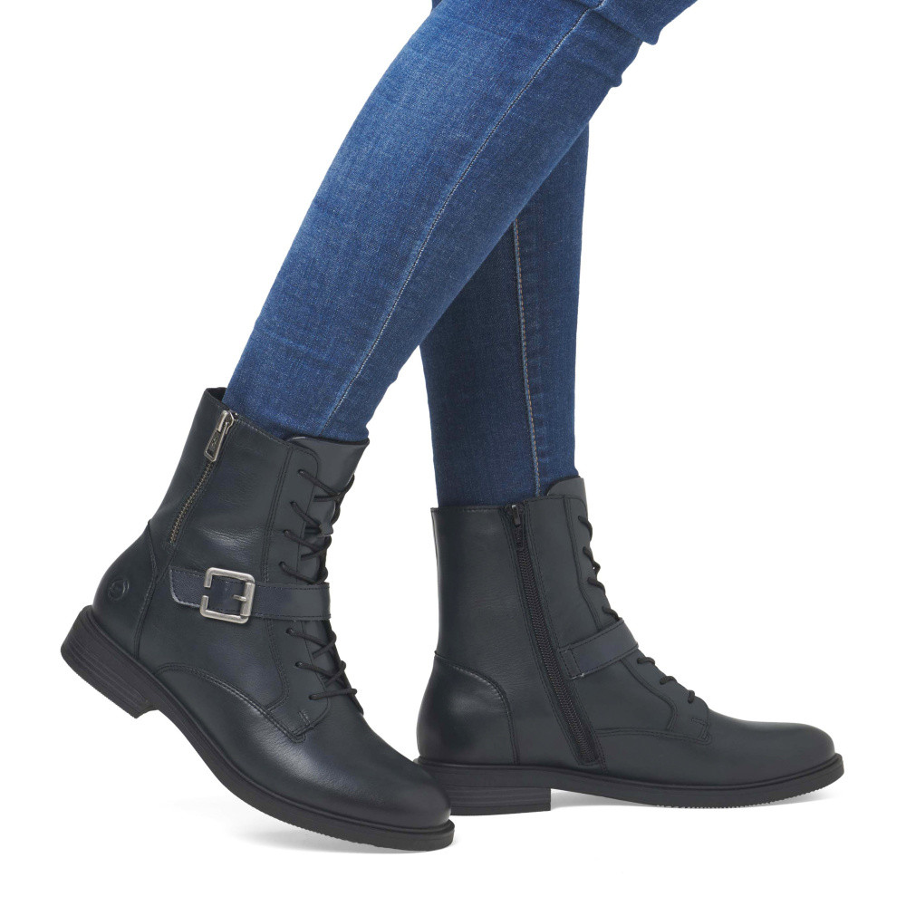 detail Dámská kotníková obuv REMONTE D1U70-14 modrá W4