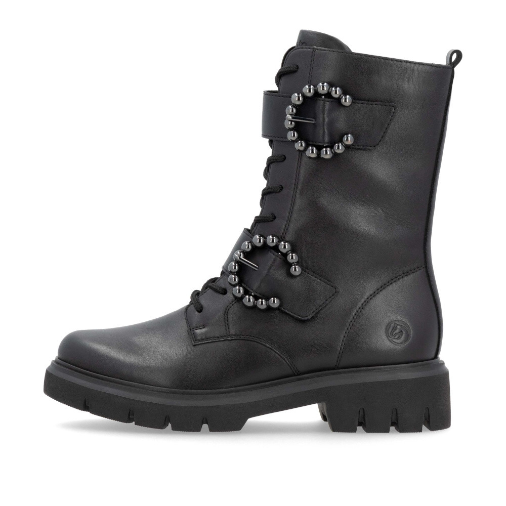 detail Dámská kotníková obuv REMONTE D1W70-00 černá W4