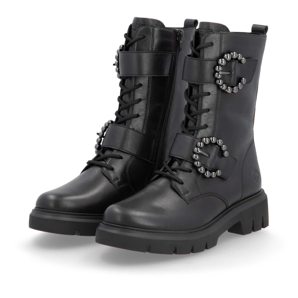 detail Dámská kotníková obuv REMONTE D1W70-00 černá W4