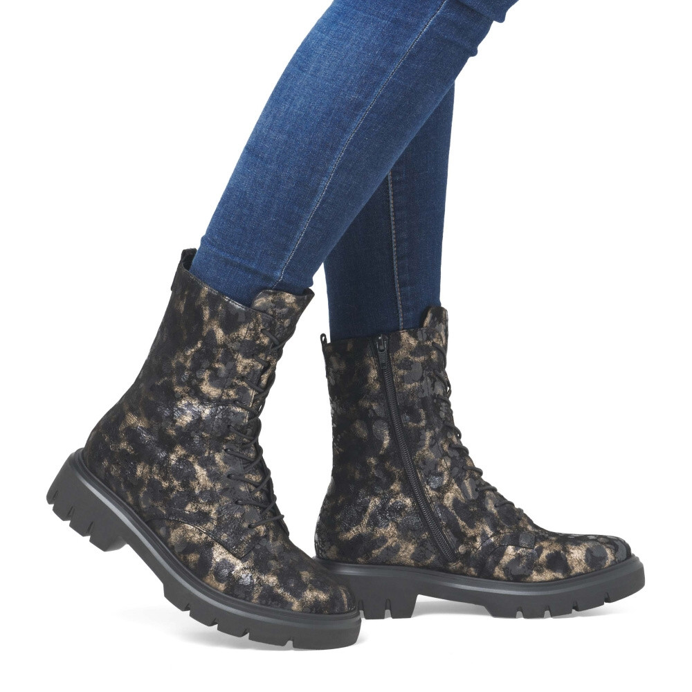 detail Dámská kotníková obuv REMONTE D1W72-03 černá W4