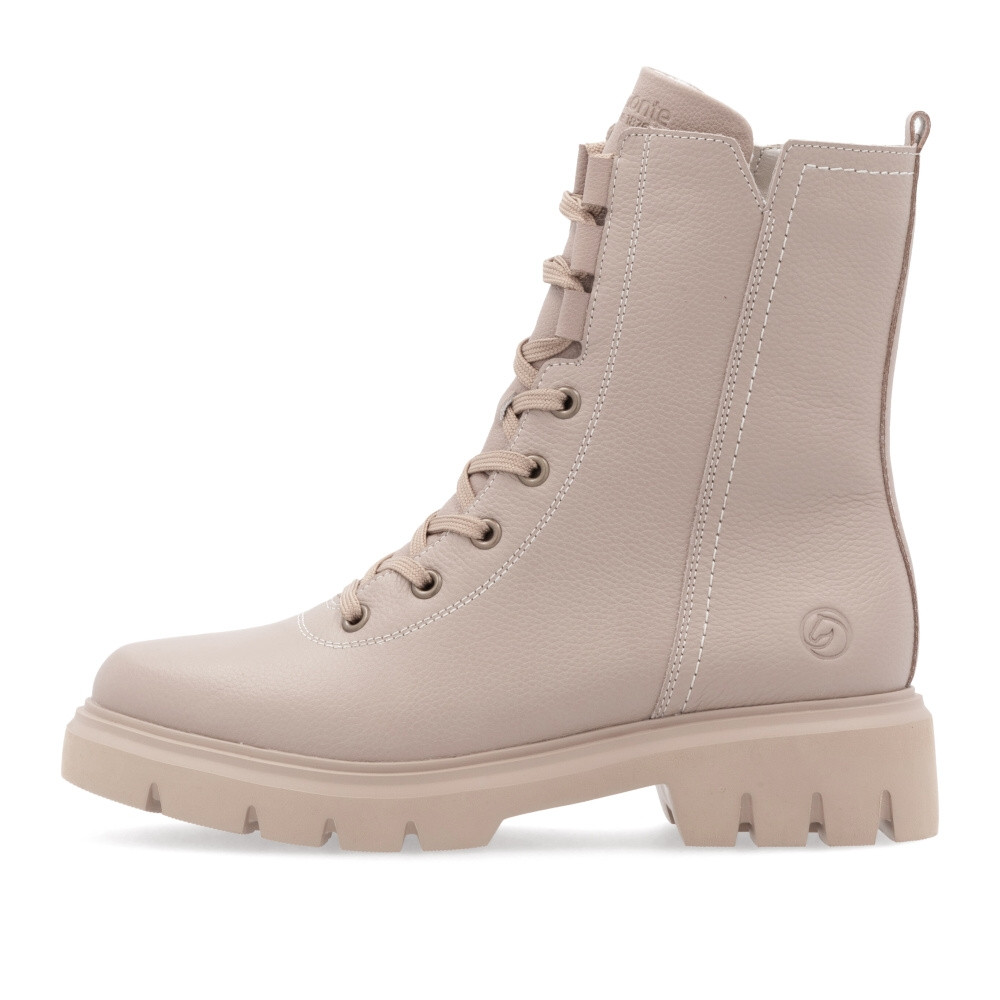 detail Dámská kotníková obuv REMONTE D1W76-20 béžová W4