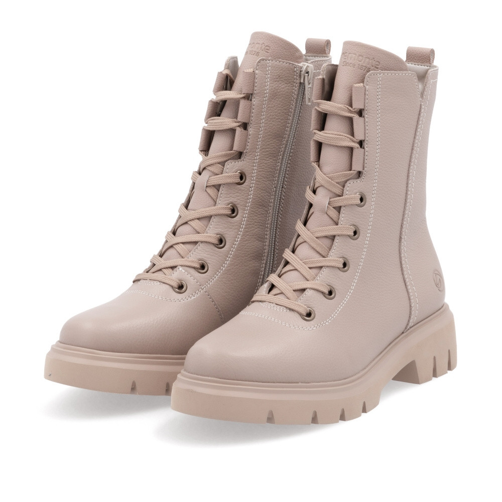 detail Dámská kotníková obuv REMONTE D1W76-20 béžová W4