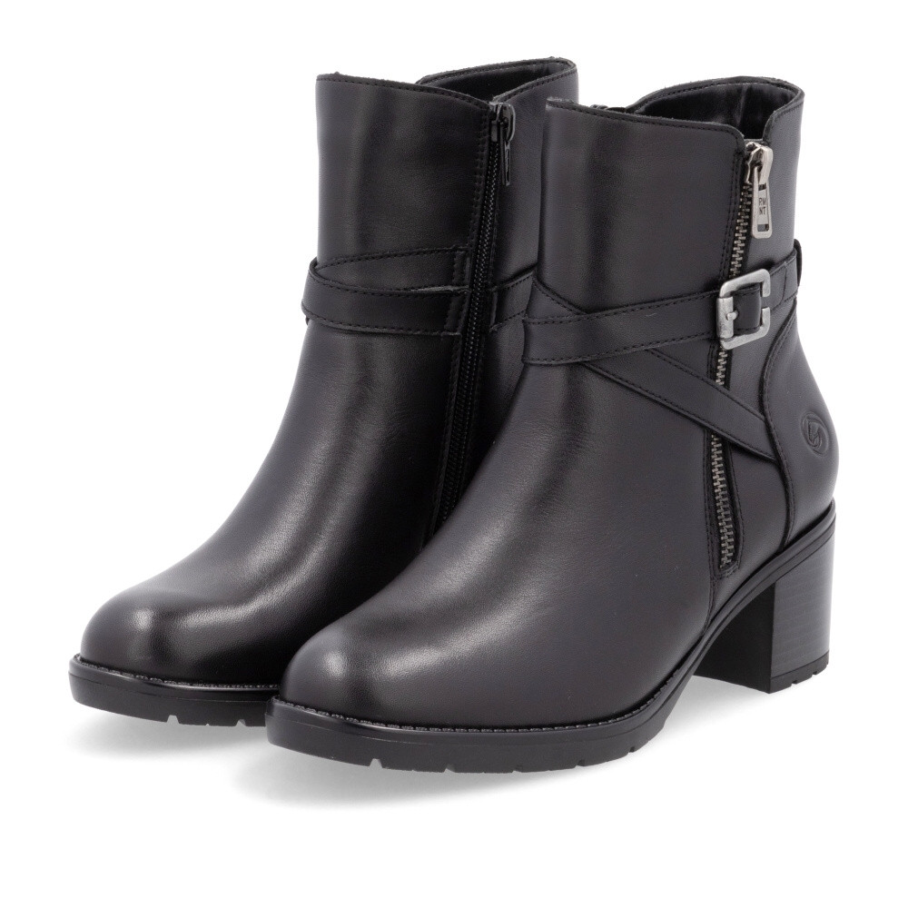 detail Dámská kotníková obuv REMONTE D2A72-00 černá W4