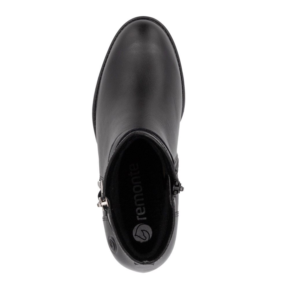 detail Dámská kotníková obuv REMONTE D2A72-00 černá W4