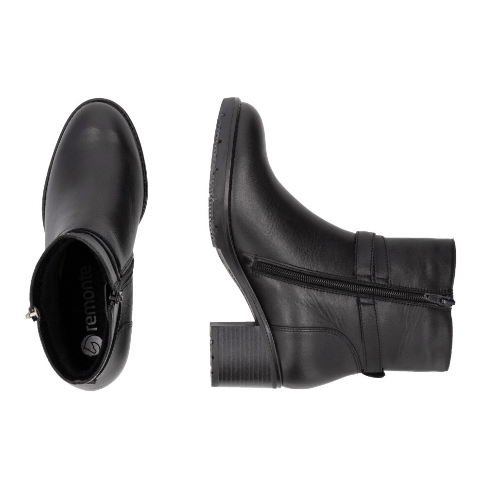 detail Dámská kotníková obuv REMONTE D2A72-00 černá W4