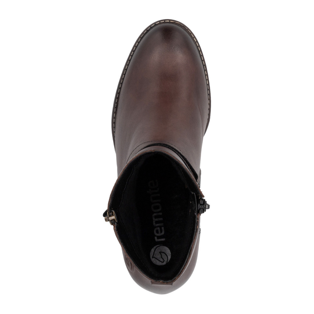 detail Dámská kotníková obuv REMONTE D2A72-25 hnědá W4