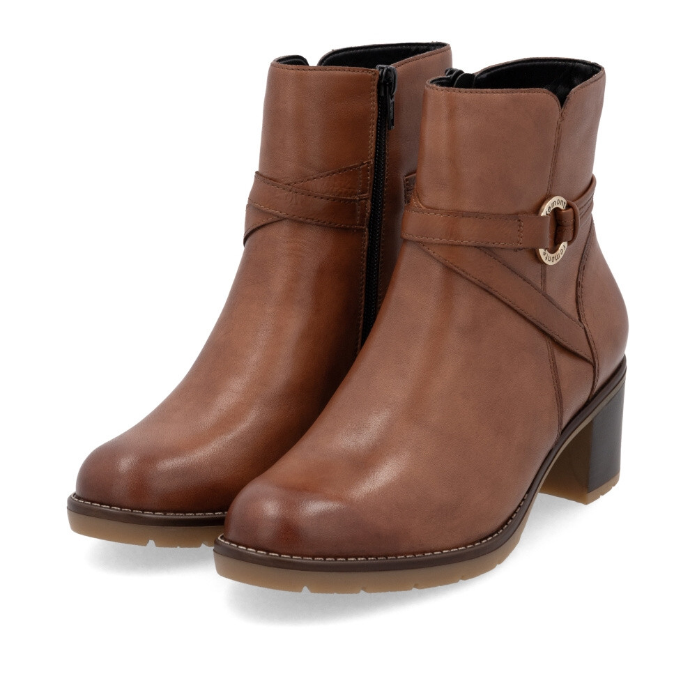 detail Dámská kotníková obuv REMONTE D2A73-24 hnědá W4