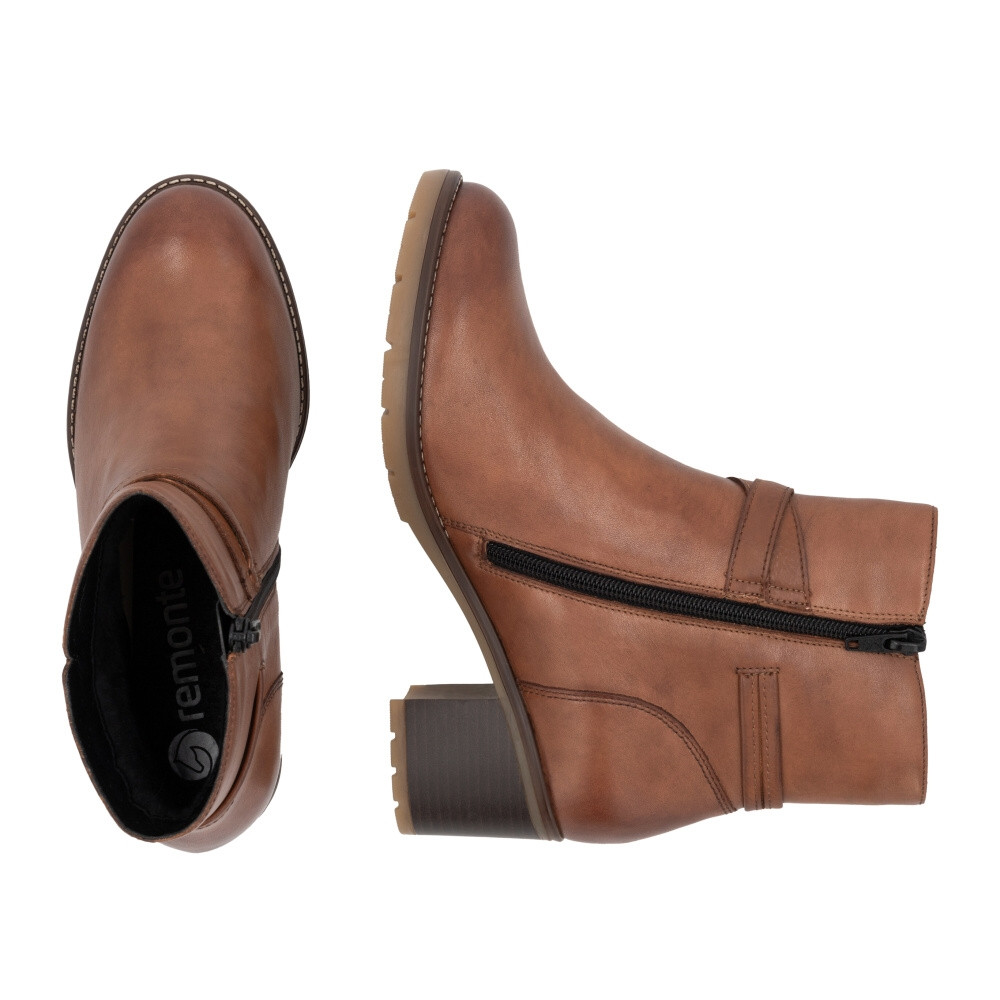 detail Dámská kotníková obuv REMONTE D2A73-24 hnědá W4