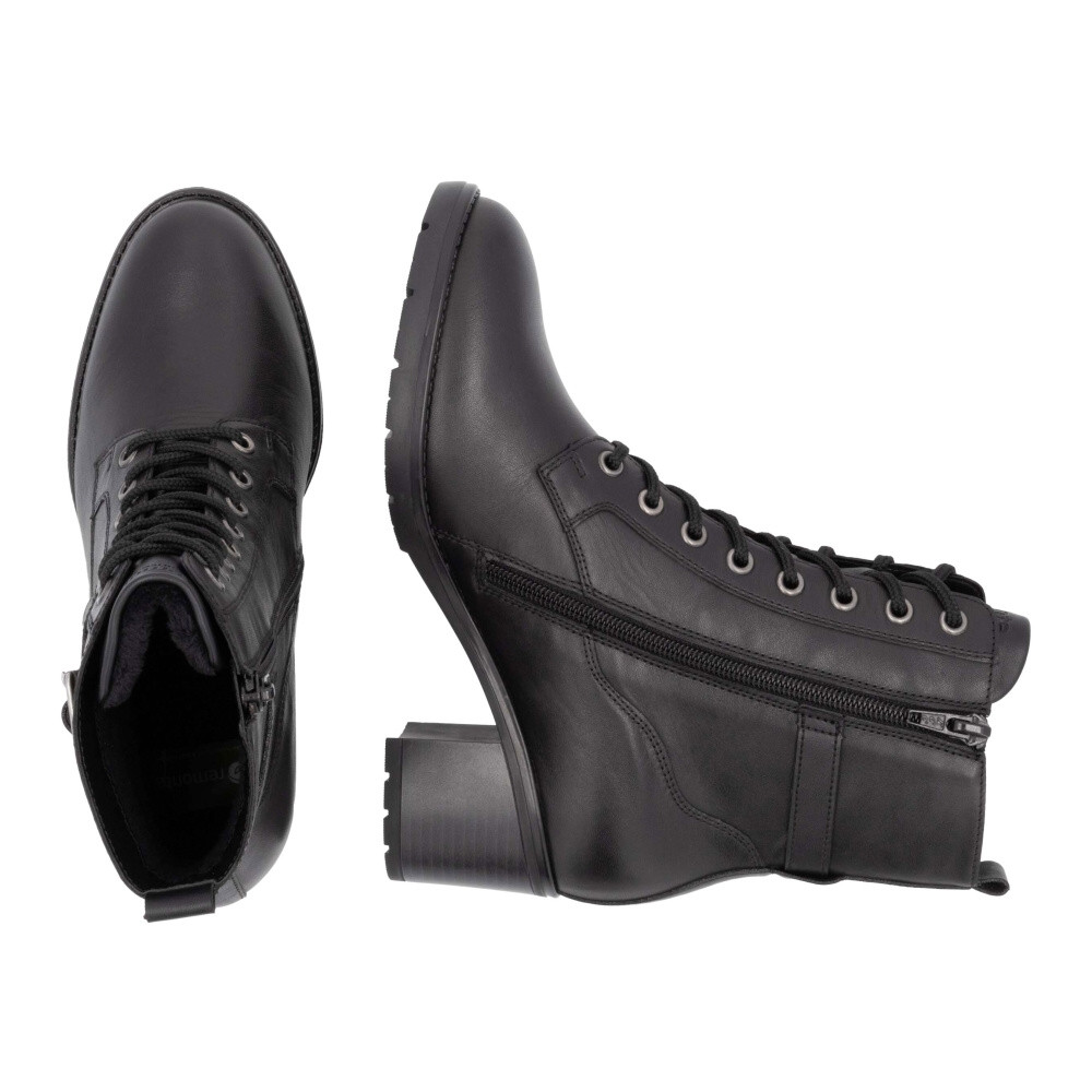 detail Dámská kotníková obuv REMONTE D2A74-00 černá W4