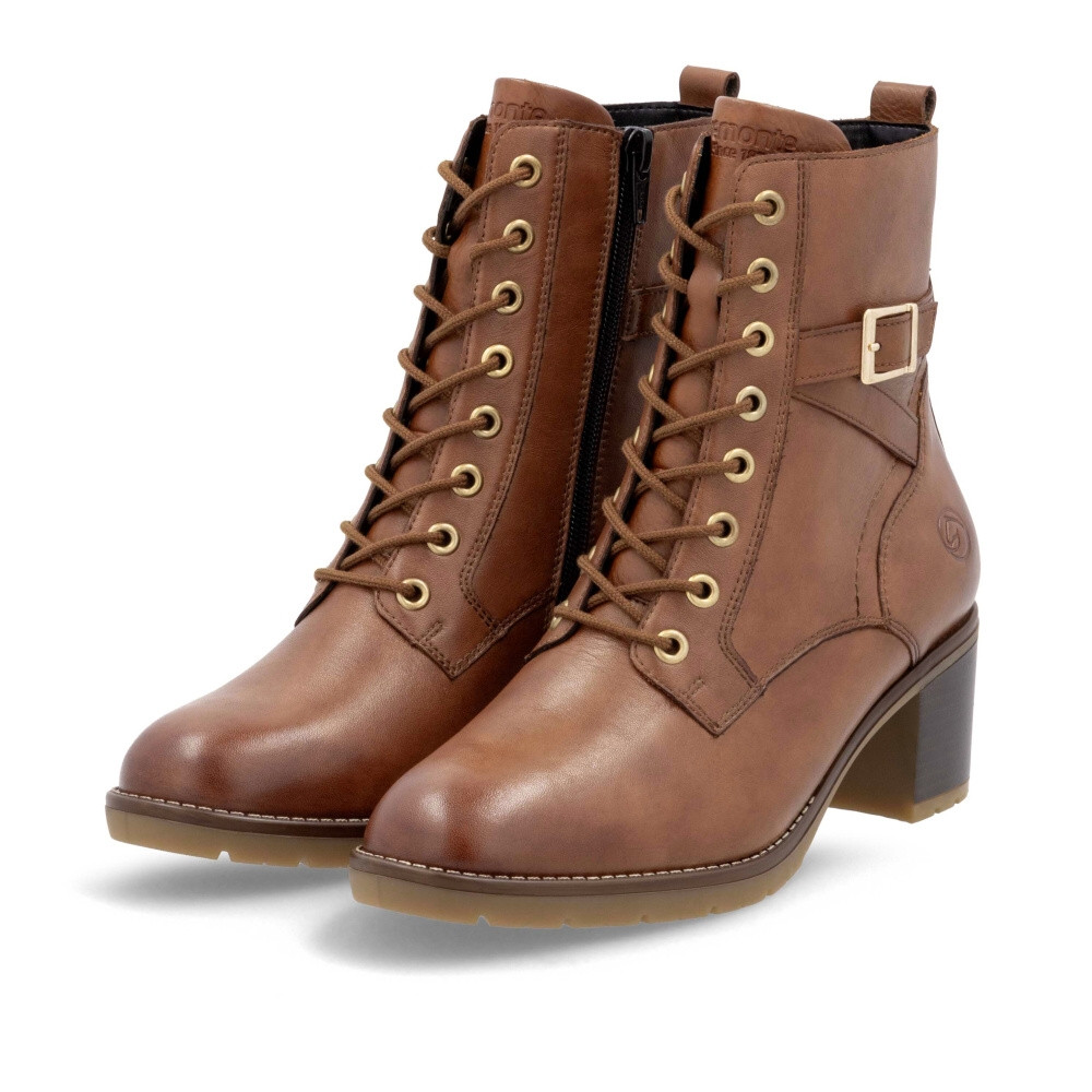 detail Dámská kotníková obuv REMONTE D2A74-24 hnědá W4