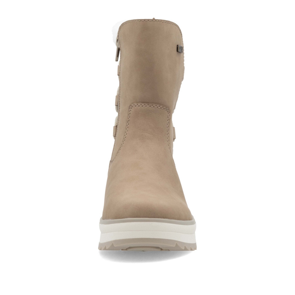 detail Dámská kotníková obuv REMONTE D2B72-20 béžová W4